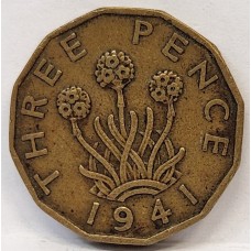 GREAT BRITAIN UK 1941 . THREEPENCE